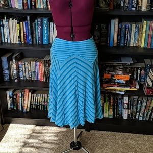 Blue Striped Ella Moss Skirt